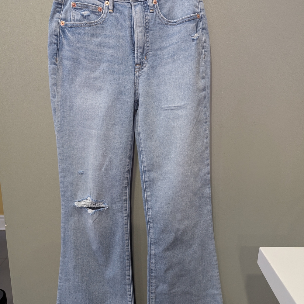 Light Blue Distressed Women's Jeans